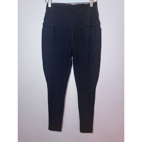 Beyond Yoga Space Dye Out Of Pocket High Waisted Capri Leggings Black Sz L NEW - Picture 2 of 13